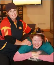  ??  ?? Therapist Angela Murphy-O’Connor with Emer Barrett.