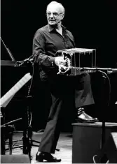  ??  ?? Stage presence: Piazzolla’s trademark stance