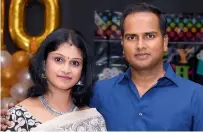  ??  ?? Savitha and Avish have celebrated 10 years of married life.