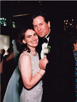  ?? Contribute­d photo ?? Jennifer and Mark Jardim at the 1998 wedding of his brother John.
