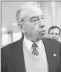  ?? AP file photo ?? Republican Sen. Chuck Grassley, shown Dec. 14 in Washington, has called for the removal of the FBI’s deputy director.