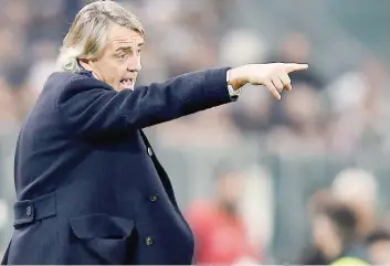  ?? ANSA ?? Roberto Mancini, 51 anni, per lui e l’Inter un’altra serata amara