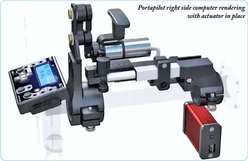  ??  ?? Portapilot right side computer rendering
with actuator in place