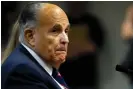  ?? Photograph: Jeff Kowalsky/AFP/Getty Images ?? Rudy Giuliani helped amplify Donald Trump’s false election claims.