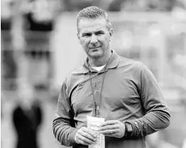  ?? JAY LAPRETE/ASSOCIATED PRESS ?? Urban Meyer was suspended for harboring an alleged domestic abuser on his staff.