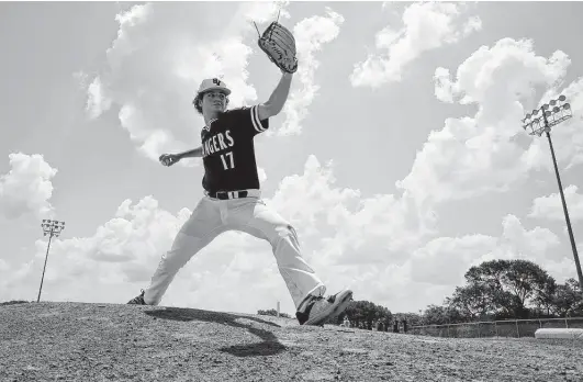  ?? Jessica Phelps / Staff photograph­er ?? Express-News Player of the Year Brandon Taylor went 14-1 with a 1.22 ERA and even pitched a complete game over two days in Smithson Valley’s deep playoff run.