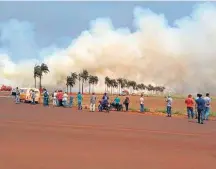  ?? DEFESA CIVIL ?? Goiás. Focos estão em Centro-Oeste, Bolívia, Peru e Paraguai