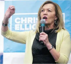  ?? MIKE HENSEN / POSTMEDIA NEWS FILES ?? Ontario Tory leadership candidate Christine Elliott insists she has no intention of imposing a carbon tax.