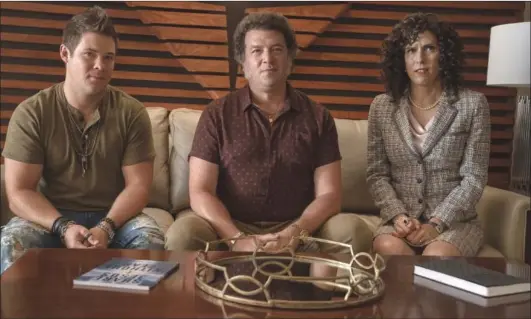  ??  ?? Adam Devine, Danny McBride and Edi Patterson in “The Righteous Gemstones”