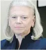  ?? POOL VIA BLOOMBERG ?? Ginni Rometty