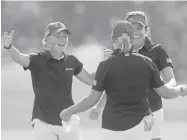  ?? MORGAN TIMMS, AP ?? Cristie Kerr’s 3 and 2 victory sealed Team USA’s win Sunday.