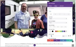  ??  ?? RIGHT Divi offers fancy effects through an efficient user interface – and it’s fantastic value