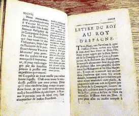  ??  ?? A page from the Jesuit letters, 1706