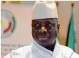  ?? Foto: afp ?? Gambias Präsident Yayha Jammeh: Exil im Land nach Wahl.