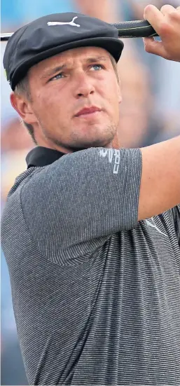  ??  ?? Bryson Dechambeau carded an opening 70 on the first day of the Omega Dubai Desert Classic, having beefed up his driver shots thanks to training for increased power off the tee.