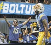  ?? Robert Gauthier Los Angeles Times ?? CHARGERS receiver Keenan Allen has played only 45 snaps this season because of a hamstring problem.