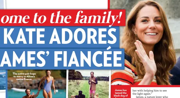  ??  ?? The active pair hope to marry in Alizee’s native France.