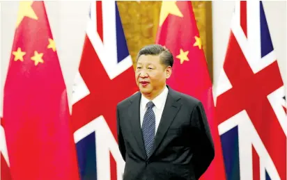  ??  ?? CHINESE PRESIDENT Xi Jinping is seen at the Diaoyutai State Guesthouse in Beijing earlier this month.