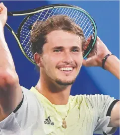  ?? TIZIANA FABI / AFP VIA GETTY IMAGES ?? Germany’s Alexander Zverev, who exudes power at
the baseline, is still looking to win his first major.