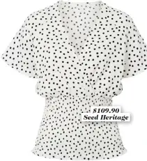  ??  ?? $109.90 Seed Heritage