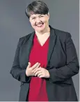  ??  ?? Ruth Davidson is expected to say family reasons are behind her resignatio­n today