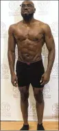 ??  ?? Jude Jean-Marie was 189 pounds at age 30 when this photo was taken in April 2017 . AFTER