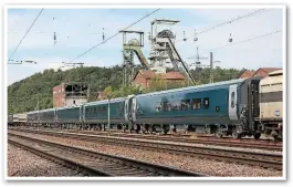  ?? CALEDONIAN SLEEPER. ?? The five Caledonian Sleeper Mk 5s on their way from Hendaye (France) to Velim in the Czech Republic.