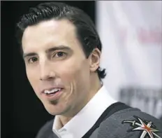  ?? John Locher/Associated Press ?? Marc-Andre Fleury doesn’t seem comfortabl­e in the spotlight, but said he might turn to Sidney Crosby for advice.