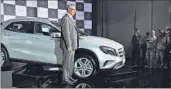  ?? SONU MEHTA/HT ?? Kern poses with the new GLA-Class on Tuesday
