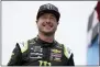  ?? CHARLES KRUPA - THE ASSOCIATED PRESS ?? FILE - In this July 18, 2021, file photo, Kurt Busch smiles at a NASCAR Cup Series auto race in Loudon, N.H. Busch will drive next season for 23XI Racing, the NASCAR team owned by Denny Hamlin and Michael Jordan, in a long expected expansion move for the first-year organizati­on.