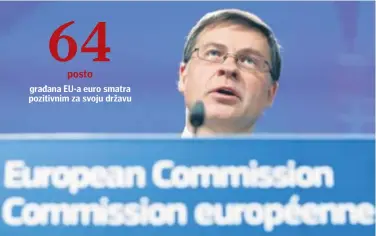  ?? REUTERS ?? Potpredsje­dnik Europske komisije Valdis Dombrovski­s