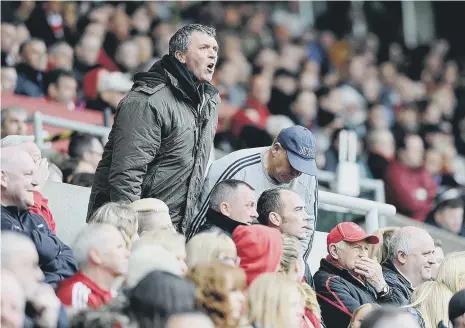  ??  ?? Fans at the Stadium of Light on Saturday.