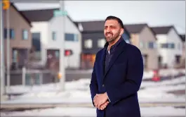  ?? CP PHOTO JEFF MCINTOSH ?? Calgary City councillor George Chahal in the Skyview Ranch community in Calgary on Jan. 30.