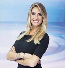  ??  ?? Giorgia Rossi, 30 anni, presenta Serie A Live su Mediaset Premium.