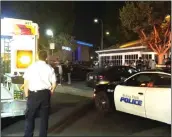  ?? PHOTO FROM VIDEO BY OC HAWK ?? Multiple fights broke out Saturday night at Knott’s Berry Farm. Three people were treated by paramedics and two of them were taken to a local hospital.