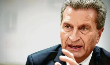  ?? Foto: Imago Images ?? Europapoli­tiker Günther Oettinger: „Zwingend nötig, Kompetenze­n neu zu sortieren und zu optimieren.“