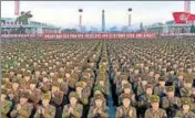  ?? REUTERS ?? North Koreans celebrate their “full nuclear statehood”.