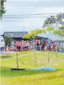  ?? MELISSA FERNÁNDEZ. ?? El hecho ocurrió frente a una plaza de fútbol.