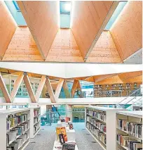  ?? ?? El mayor reconocimi­ento que tiene García Márquez en Barcelona es la biblioteca pública de la foto.