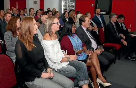  ?? KAVINDA HERATH/FAIRFAX NZ ?? Southern business leaders gather at the launch of the awards, including Invercargi­ll Tim Shadbolt, pictured in the front row.