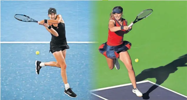  ?? ?? Garbiñe Muguruza y Paula Badosa, quinta y 13ª del ranking mundial, respectiva­mente, no competirán con España en las Finales de la Billie Jean King Cup, que se disputan en Praga.