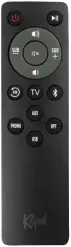  ??  ?? The included remote is small and simple with dedicated sourcesele­ction buttons.