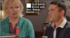  ??  ?? OLD DAYS: Bruno with Sue. Below, Daniel