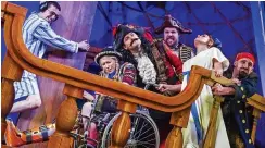  ??  ?? All at sea: It’s calamity galore in Peter Pan Goes Wrong