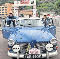  ?? ?? Driven George Topp and his wife Rosalind are taking part in the 10-day London to Lisbon marathon car rally