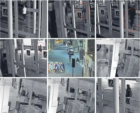  ?? Picture: PA. ?? Police yesterday released these new CCTV images. They believe the people in these images could hold vital clues which could help in the search for Corrie McKeague.