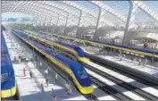  ?? Associated Press ?? KINGS COUNTY, Madera County and Kern County have sued the state high-speed rail authority.