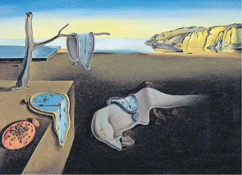  ??  ?? Salvador Dali’s The Persistenc­e of Memory (1931). Dali became by far the most famous Surrealist painter.