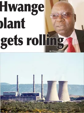  ??  ?? Hwange Thermal Power Station Mr Patson Mbiriri