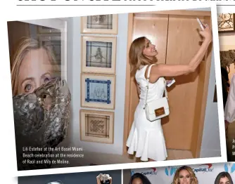  ??  ?? Lili Estefan at the Art Basel Miami Beach celebratio­n at the residence of Raúl and Mily de Molina.